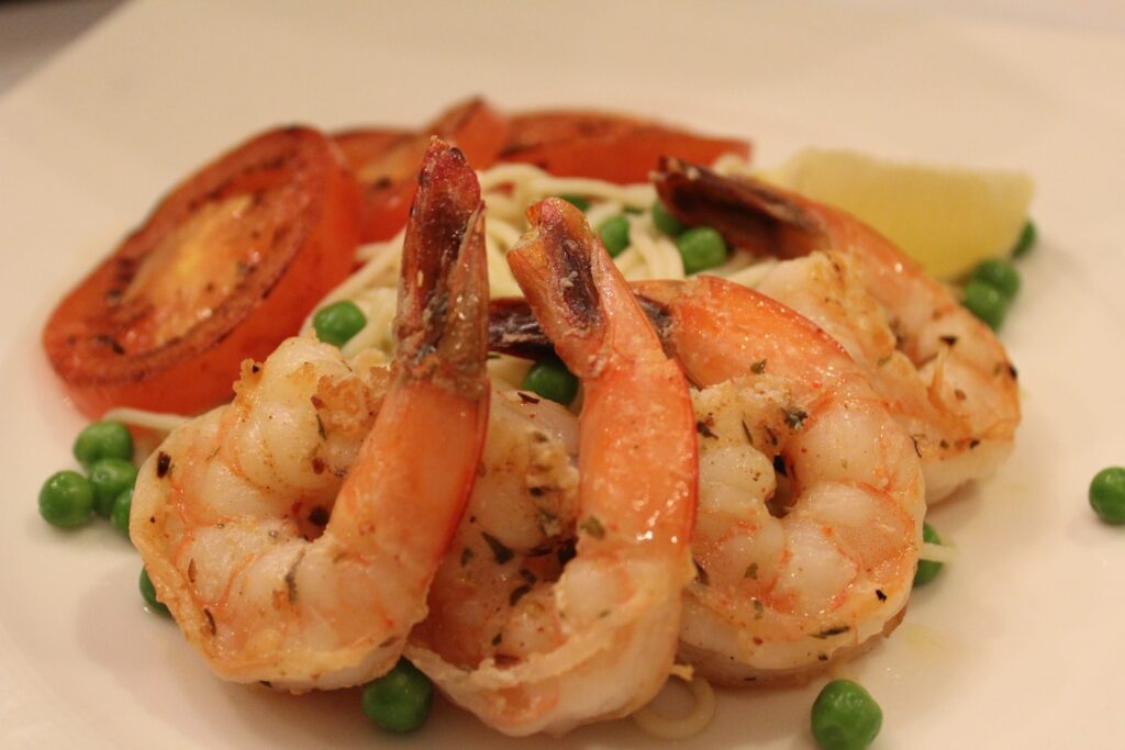 Shrimp scaled