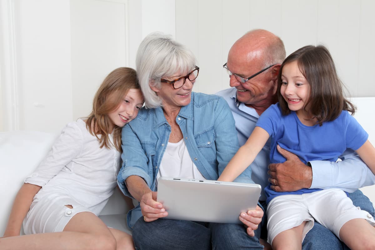 The Abbey | Senior Couple With Their Grandchildren