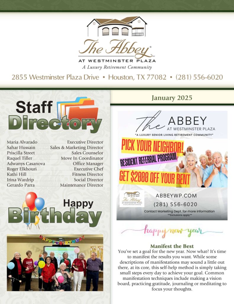 The Abbey | January newsletter